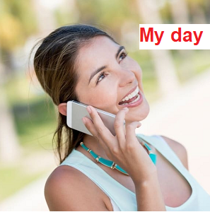 I\'m calling to tell you about my day